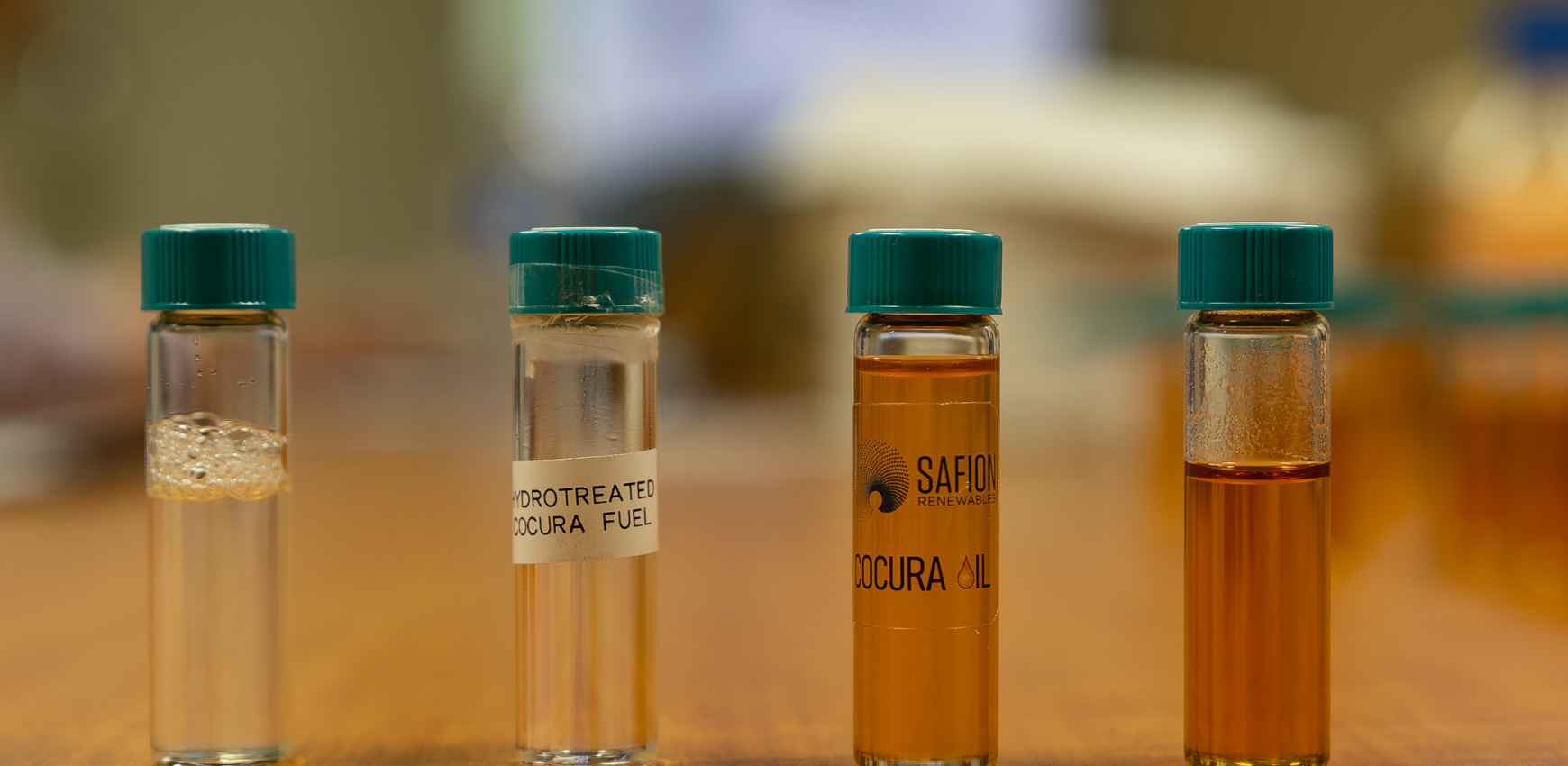 Cocura product examples shown in labeled vials